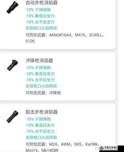 绝地求生手游手枪消音器全面解析，属性、效果与使用方法介绍
